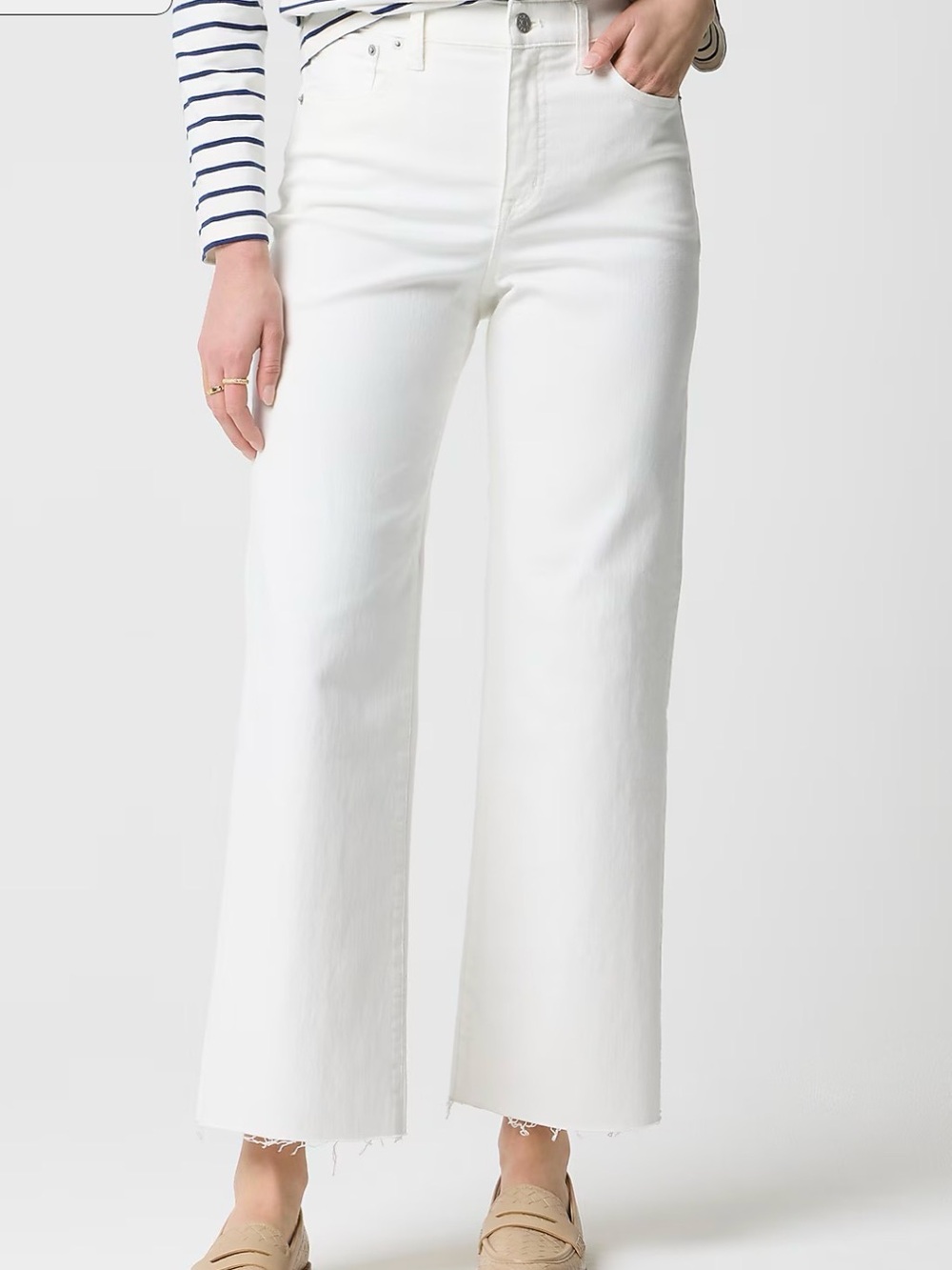 J. Crew White Wide-Leg Jeans/Sz 30